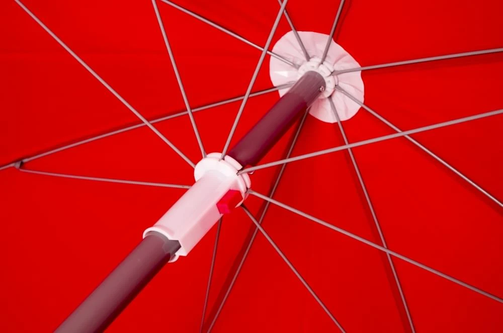 Bo-Camp Parasol Ø 200 Rood 2 Bo-Camp Parasol Ø 200 Rood - Afbeelding 2