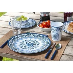 Bo-Camp Melamine Servies Old Dutch 16-delig -Bo-Camp Winkel 76887 bo camp bc servies old dutch 16dlg melamine